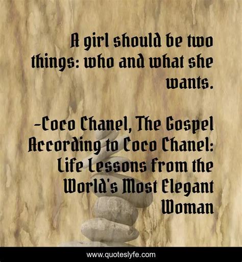 coco Chanel gospel quotes